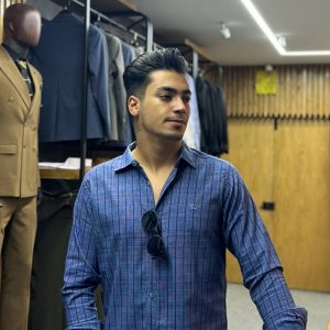 پیراهن اسپرت عمده مردانه آستین بلند راه راه پنبه Twenty