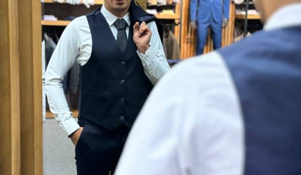 کت شلوار گاباردین جلیقه دورو مردانه عمده