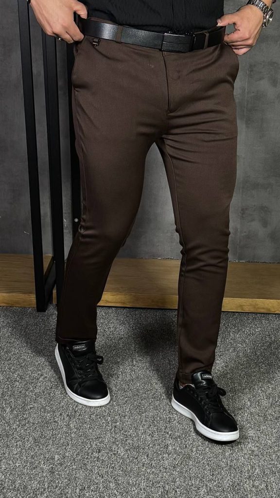 شلوار جگوار قهوای توانتی