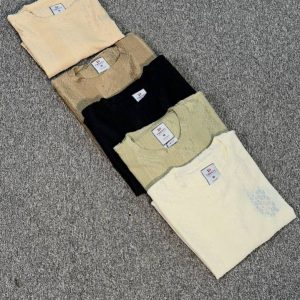 تی شرت یقه گرد طرح دار