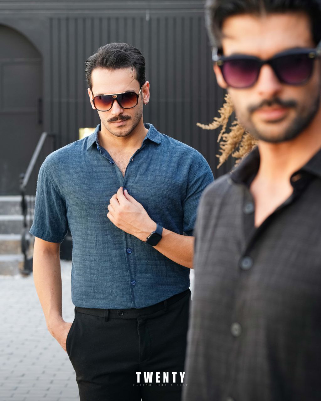 پیراهن لنین آستین کوتاه BMS