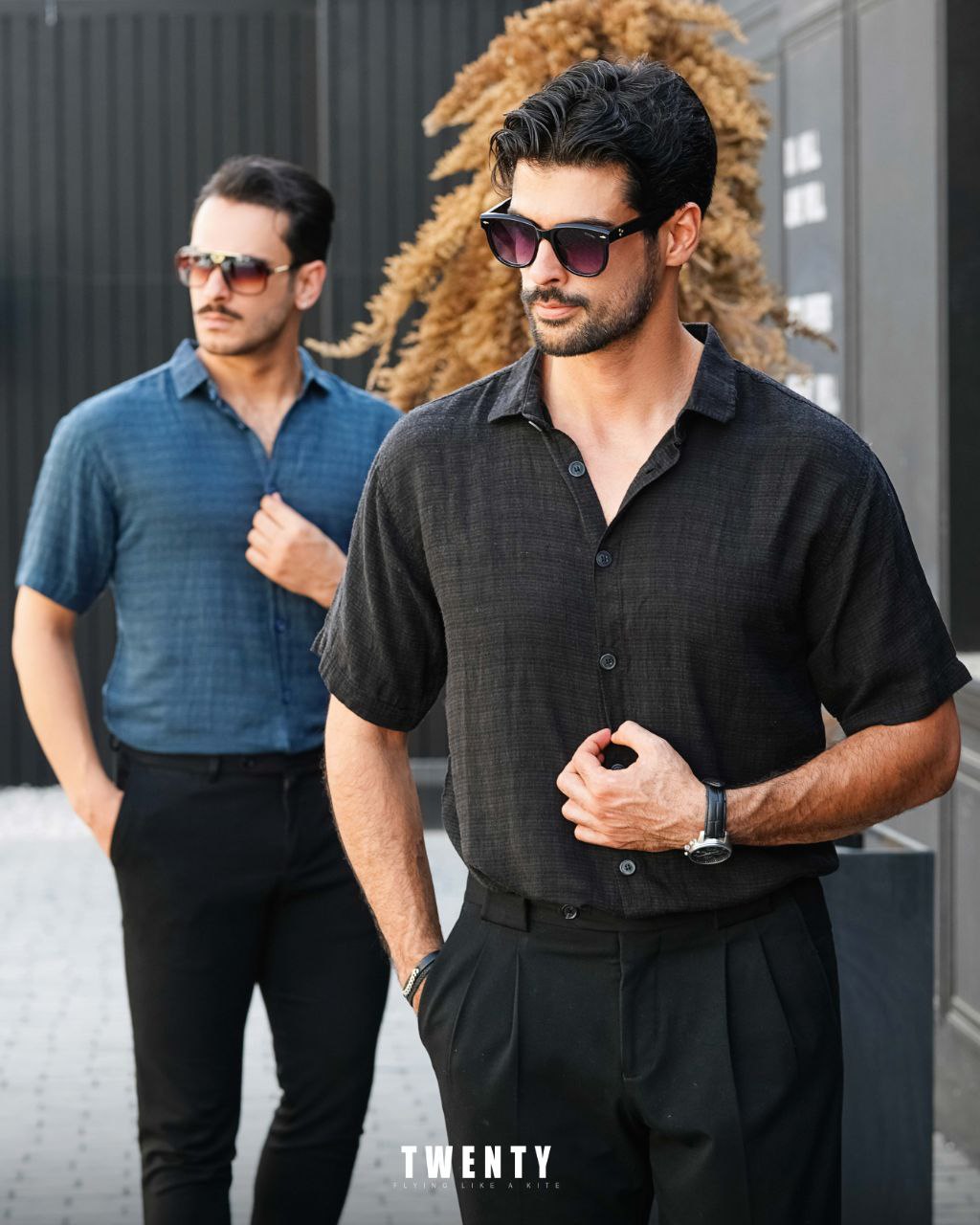 پیراهن لنین آستین کوتاه BMS