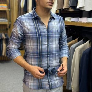 پیراهن اسپرت  نخ پنبه چهارخانه