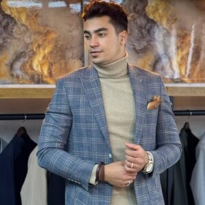 کت  تک چهارخانه  ترک