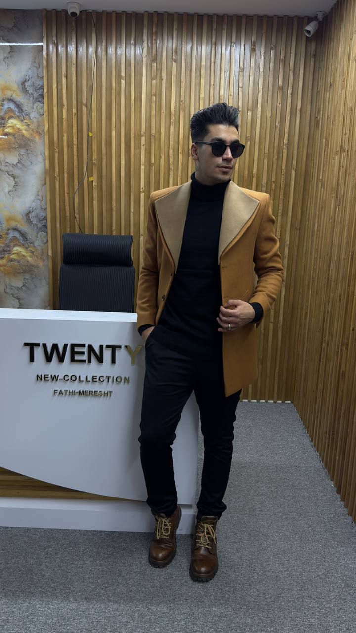 پالتو فوتر دو یقه مردانه محصول فروشگاه تونتی من