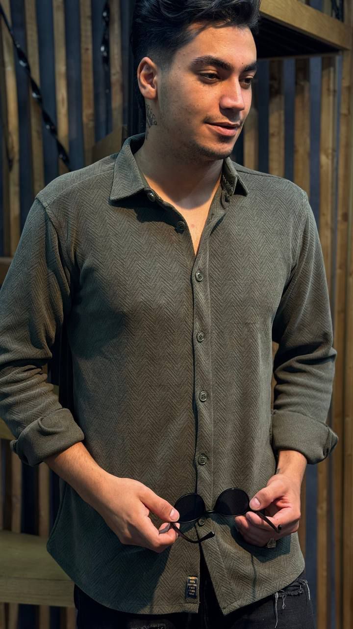 پیراهن اسپرت مخمل خارجی