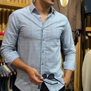 پیراهن اسپرت اسلیپ چهارخانه ریز