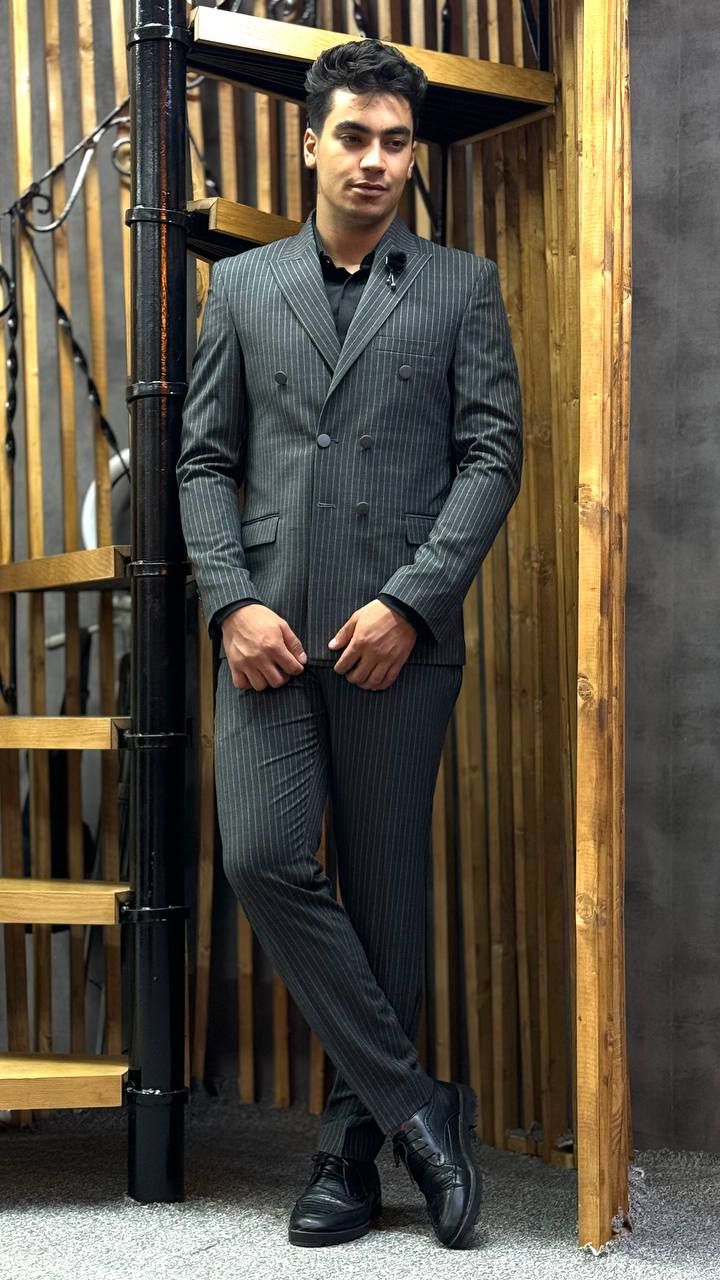 کت شلوار دبل برست دیپلمات فروشگاه توانتی من