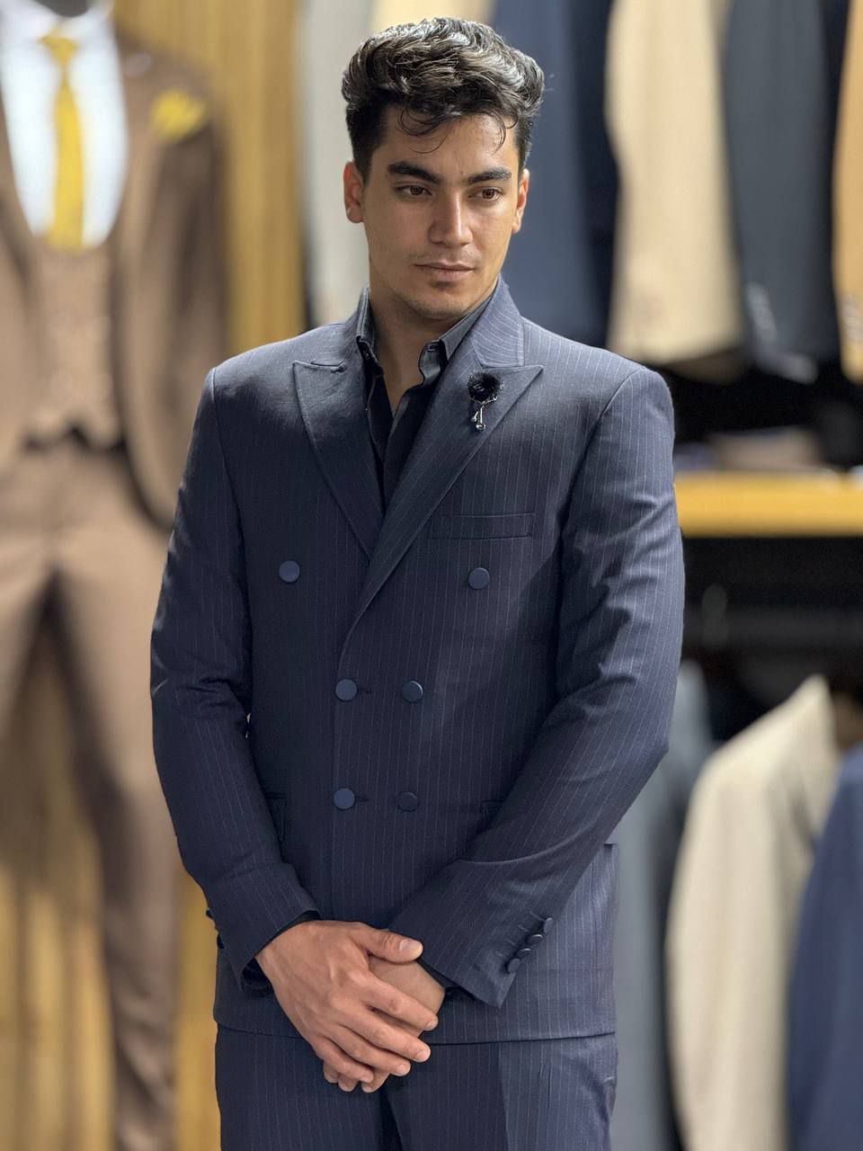 کت شلوار دبل برست دیپلمات فروشگاه توانتی من