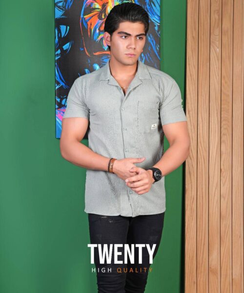 پیراهن آستین کوتاه آیراش یقه انگلیسی فروشگاه توانتی من