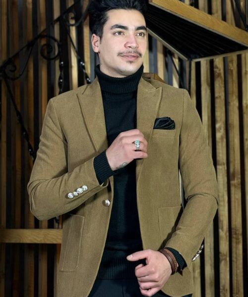 کت تک اسپرت مخمل فروشگاه توانتی من