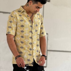 پیراهن آستین کوتاه بوکله ترک